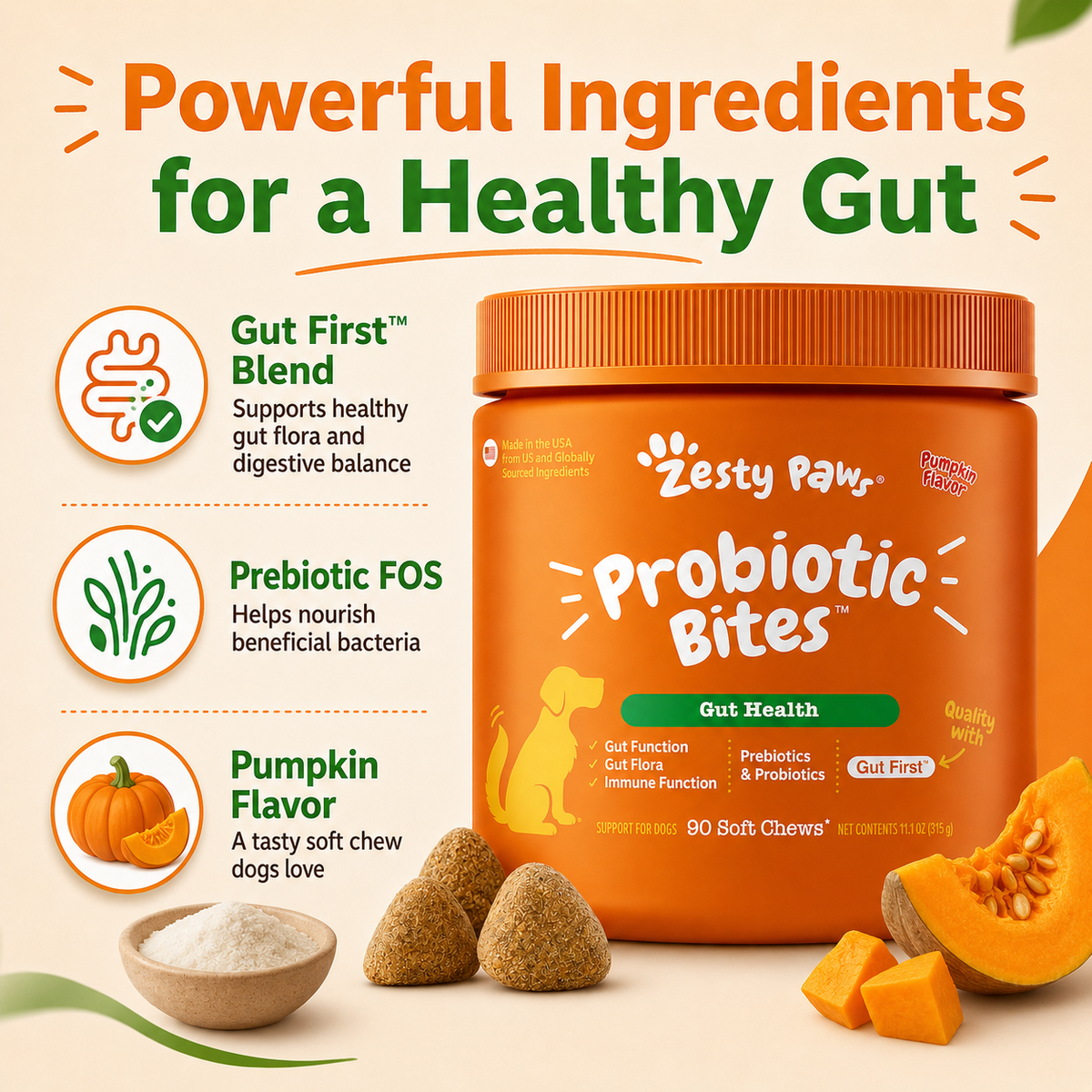 Zesty Paw Probiotic Chews